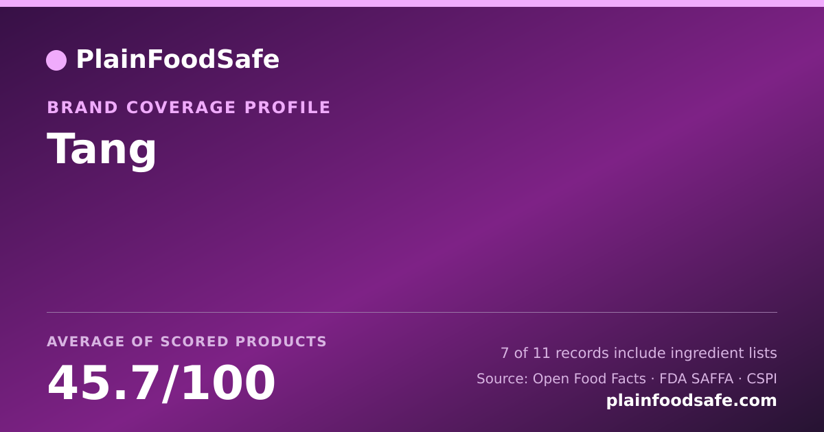Share card for Tang Food Safety Profile