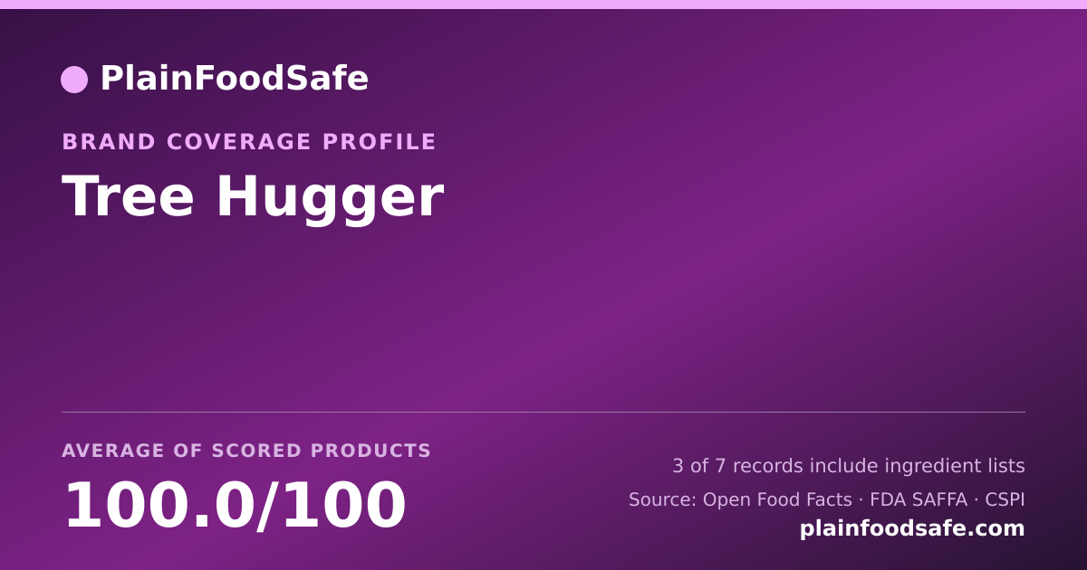 Share card for Tree Hugger Food Safety Profile