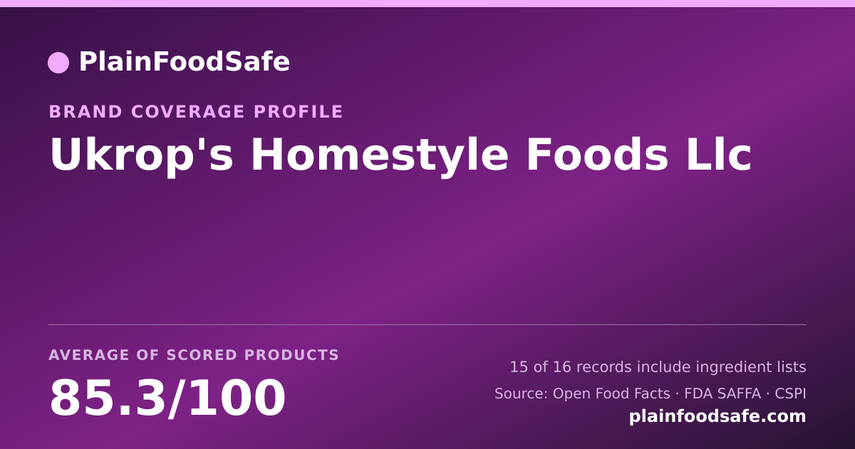Share card for Ukrop's Homestyle Foods  Llc Food Safety Profile