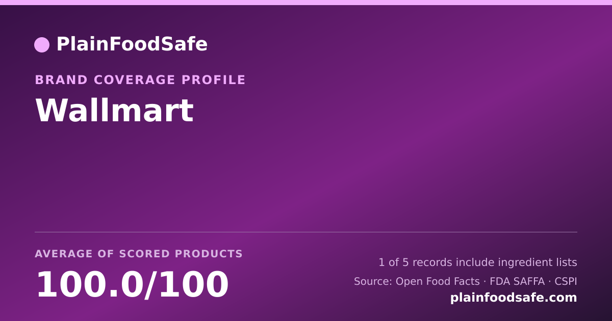 Share card for Wallmart Food Safety Profile