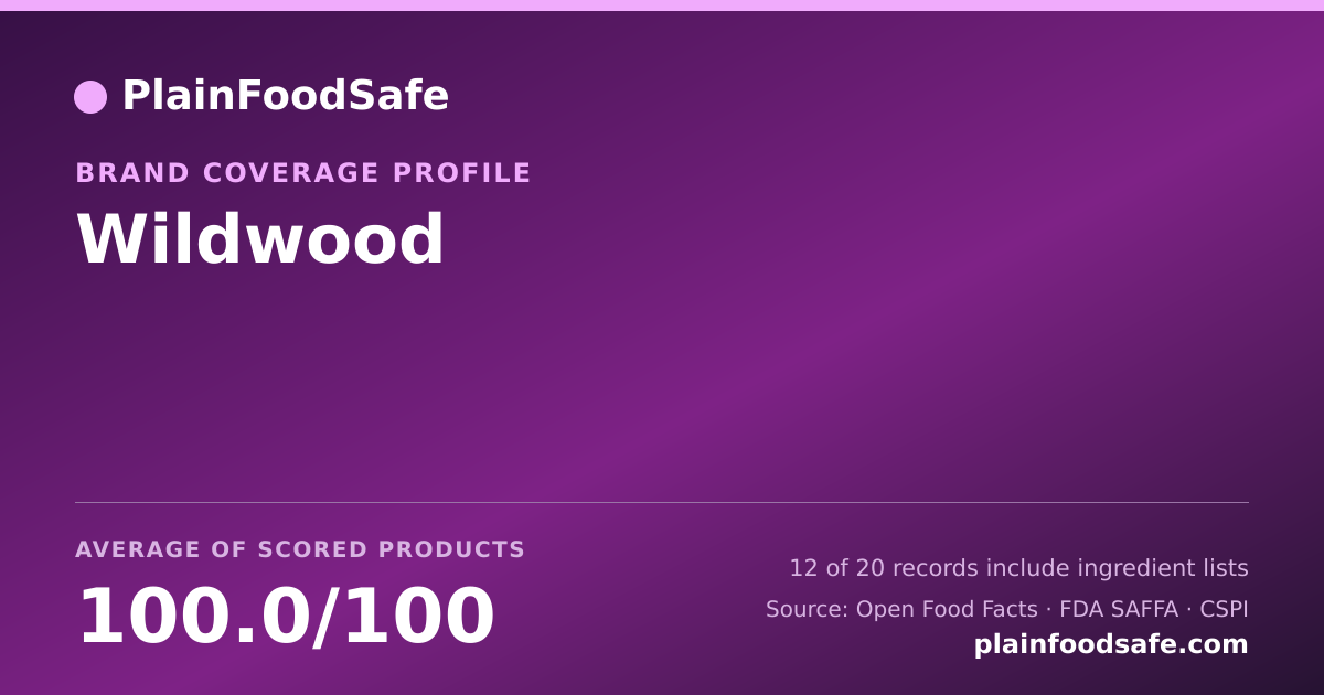 Share card for Wildwood Food Safety Profile