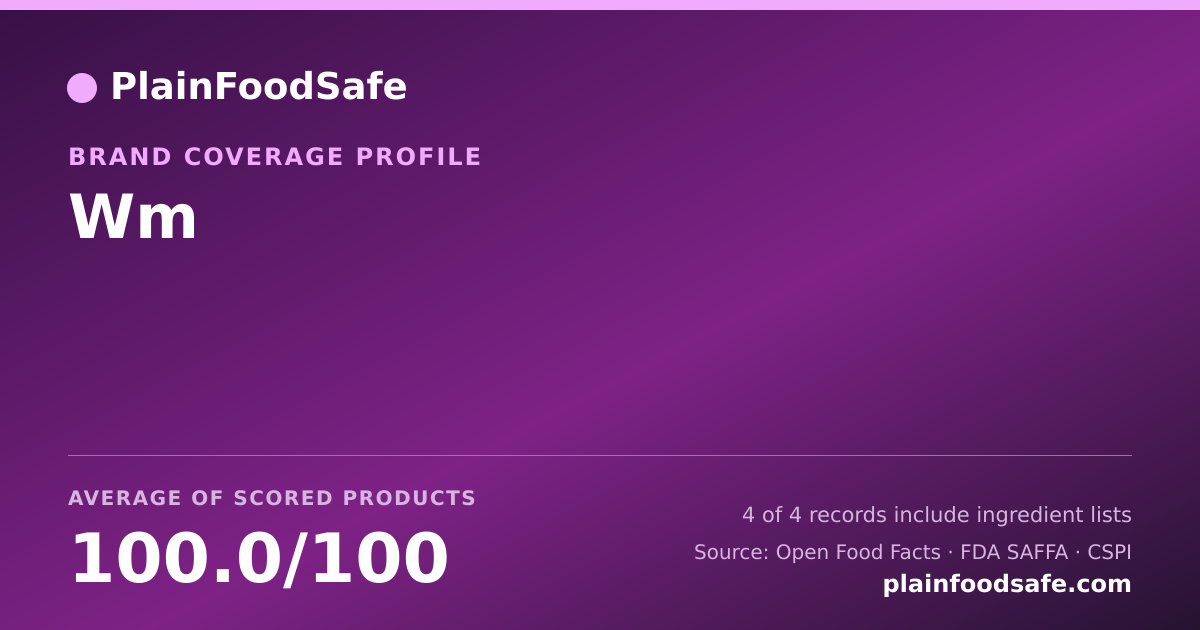 Share card for Wm Food Safety Profile