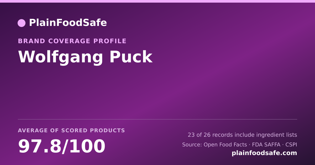 Share card for Wolfgang Puck Food Safety Profile