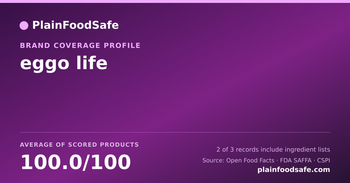 Share card for eggo life Food Safety Profile