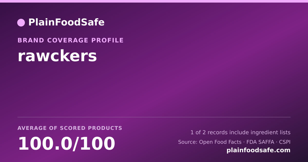 Share card for rawckers Food Safety Profile