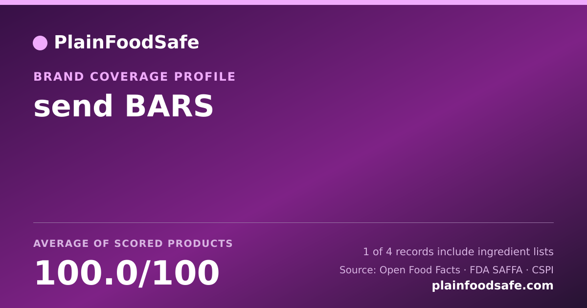 Share card for send BARS Food Safety Profile
