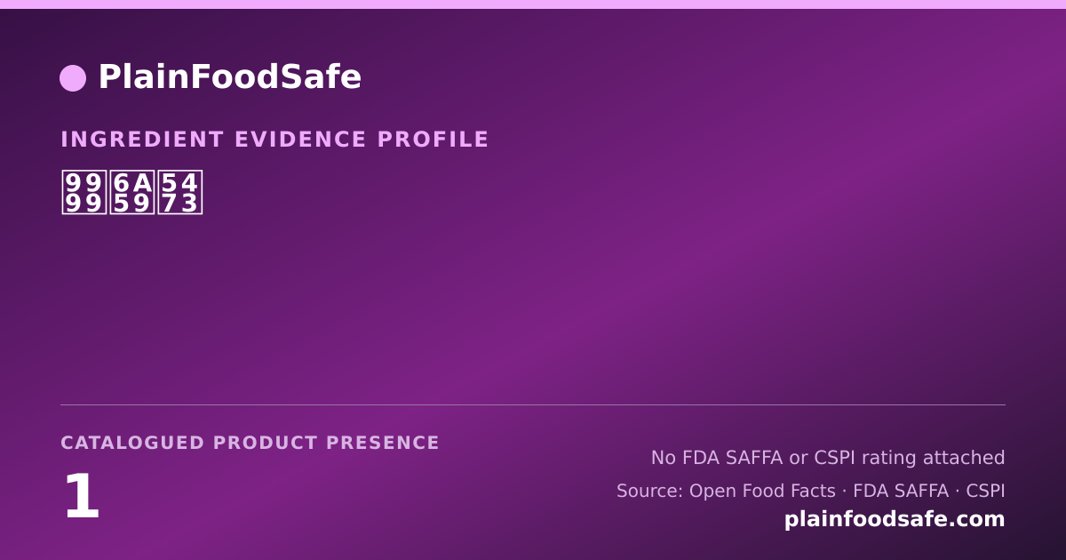 Share card for 香橙味 Food Ingredient Evidence Profile