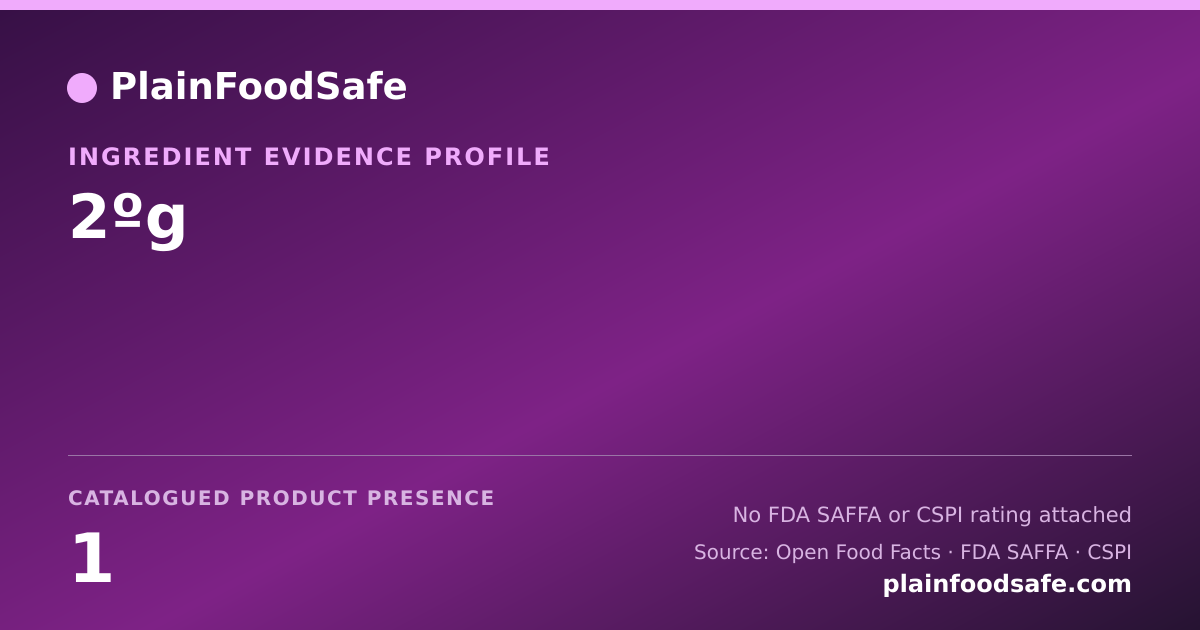 Share card for 2ºg Food Ingredient Evidence Profile