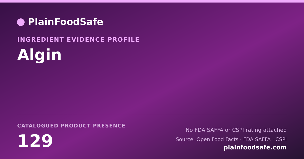 Share card for Algin Food Ingredient Evidence Profile