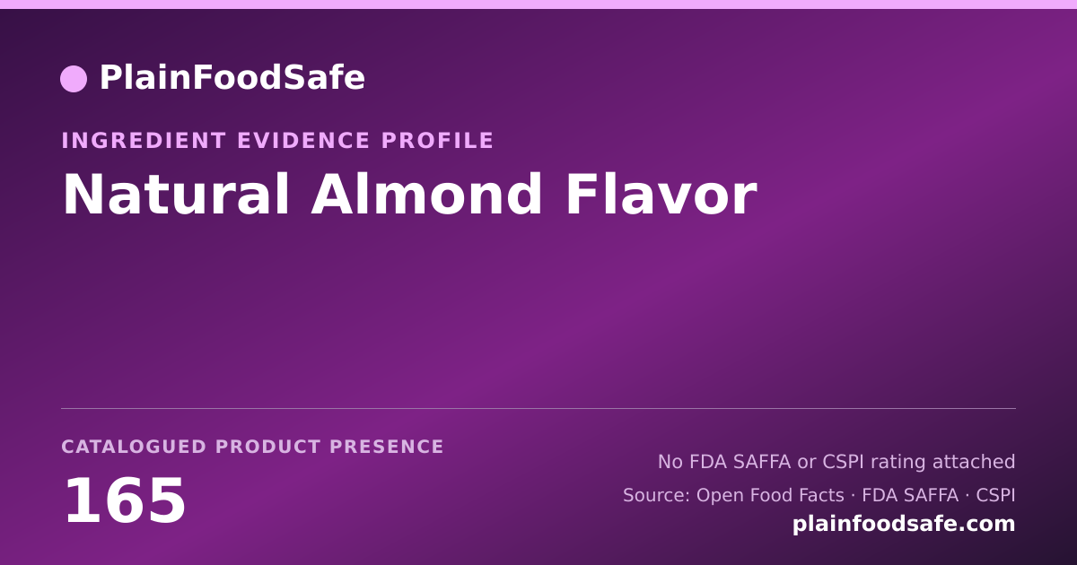 Share card for Natural Almond Flavor Food Ingredient Evidence Profile
