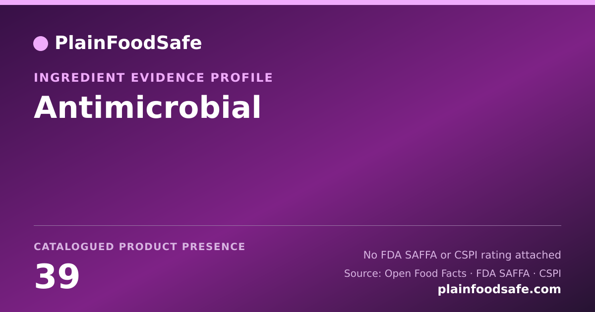 Share card for Antimicrobial Food Ingredient Evidence Profile