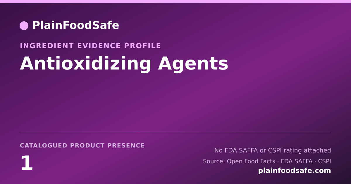 Share card for Antioxidizing Agents Food Ingredient Evidence Profile