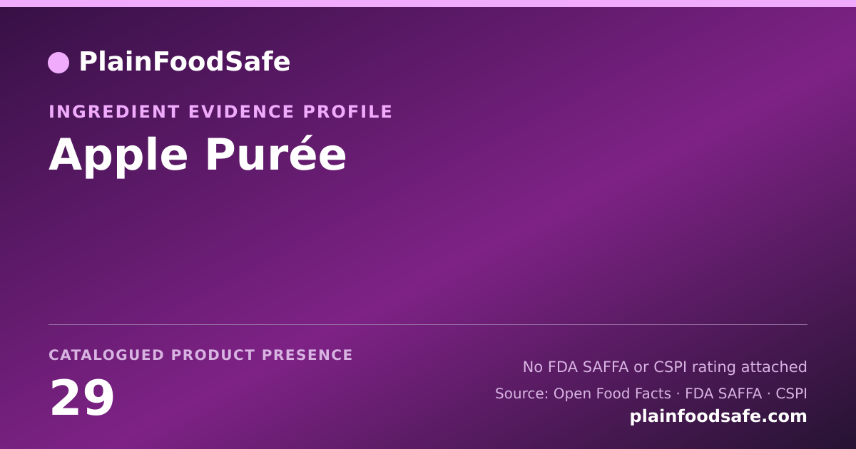 Share card for Apple Purée Food Ingredient Evidence Profile