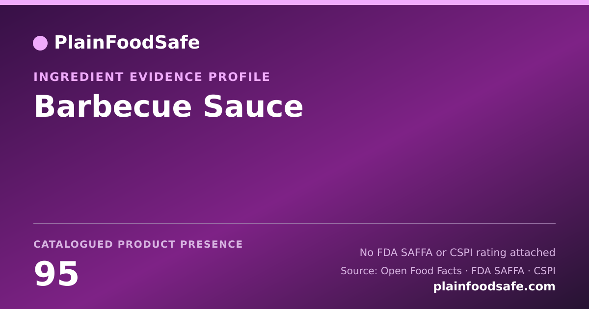 Share card for Barbecue Sauce Food Ingredient Evidence Profile