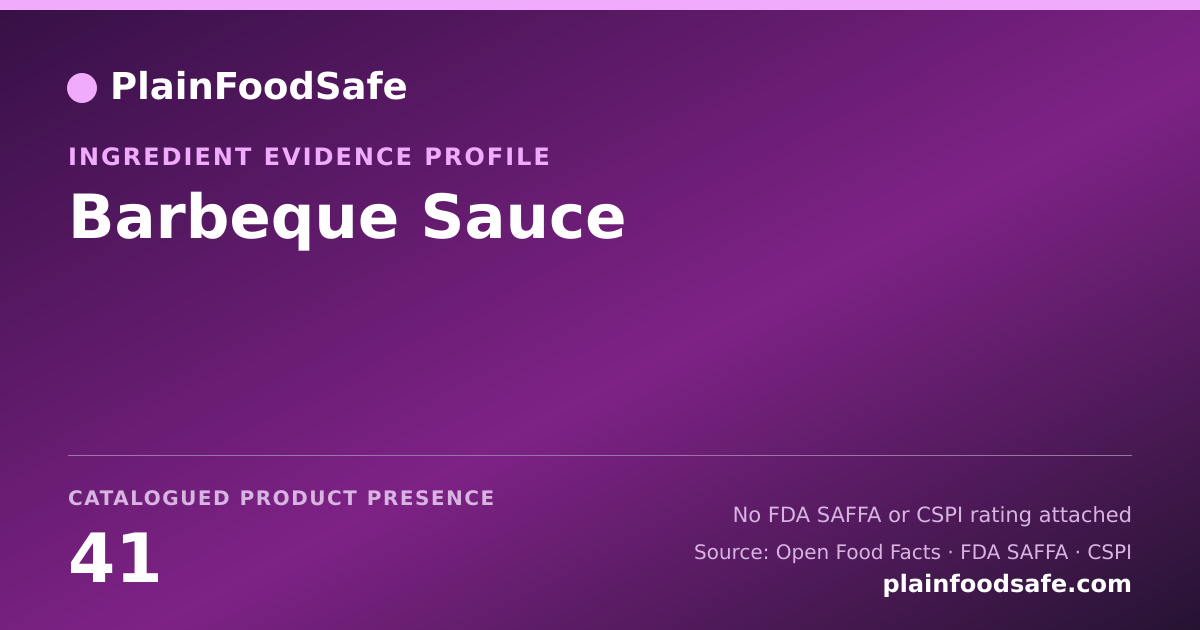 Share card for Barbeque Sauce Food Ingredient Evidence Profile