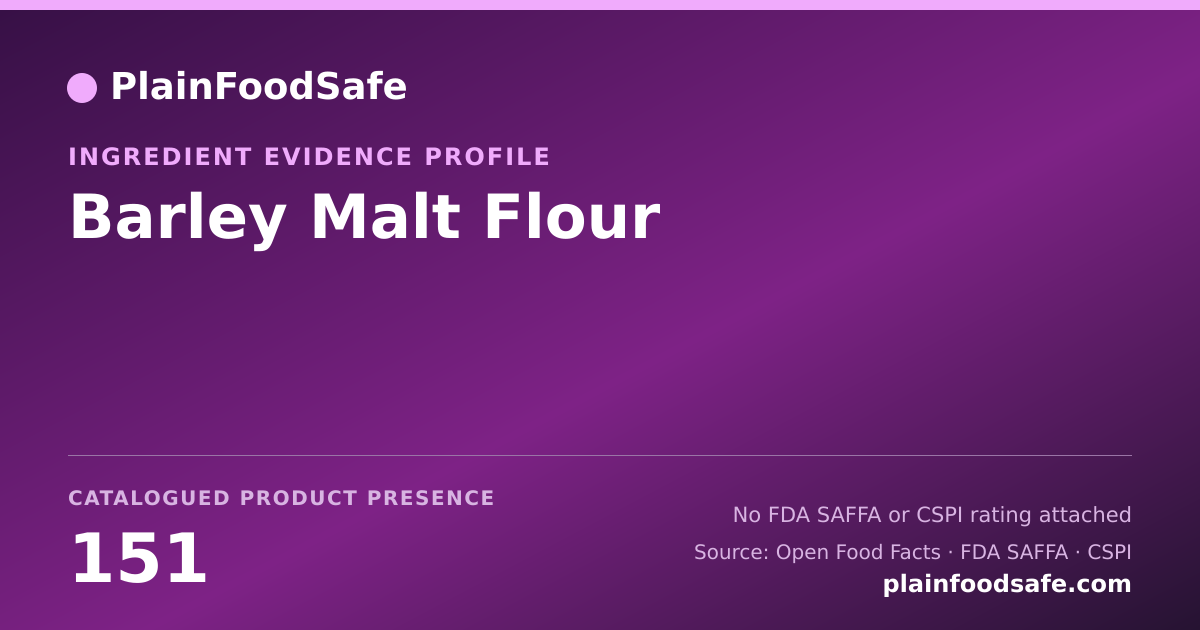 Share card for Barley Malt Flour Food Ingredient Evidence Profile
