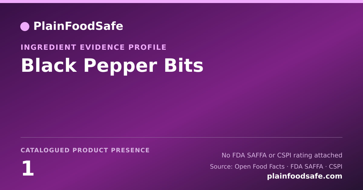 Share card for Black Pepper Bits Food Ingredient Evidence Profile