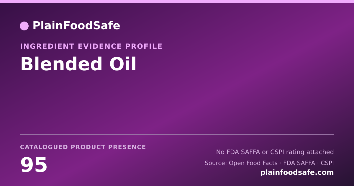 Share card for Blended Oil Food Ingredient Evidence Profile