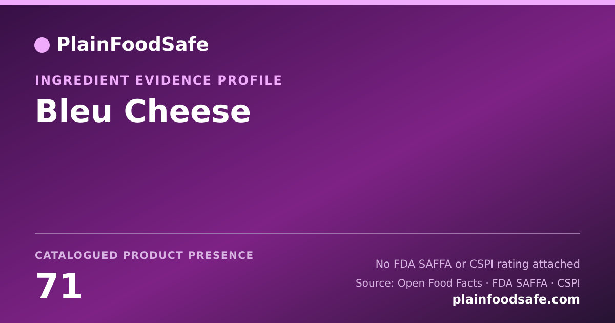 Share card for Bleu Cheese Food Ingredient Evidence Profile