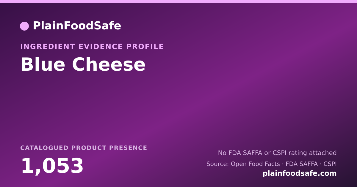 Share card for Blue Cheese Food Ingredient Evidence Profile