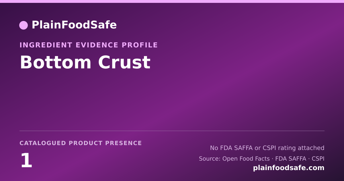Share card for Bottom Crust Food Ingredient Evidence Profile