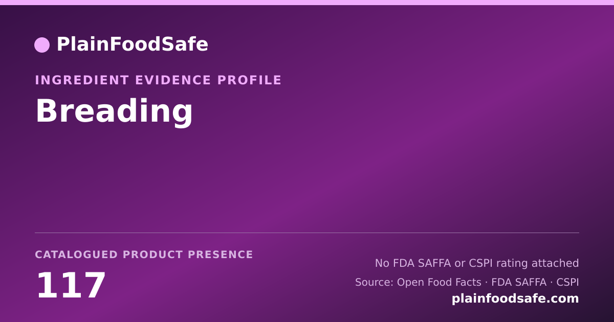 Share card for Breading Food Ingredient Evidence Profile