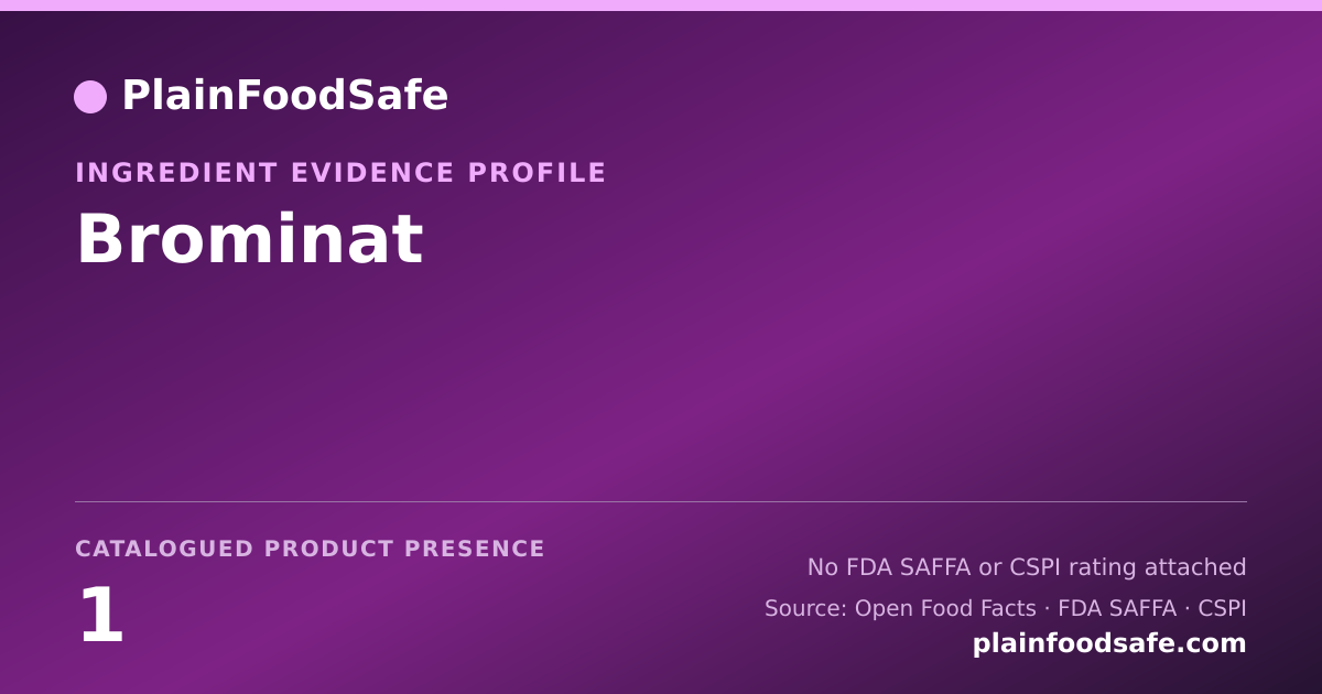 Share card for Brominat Food Ingredient Evidence Profile