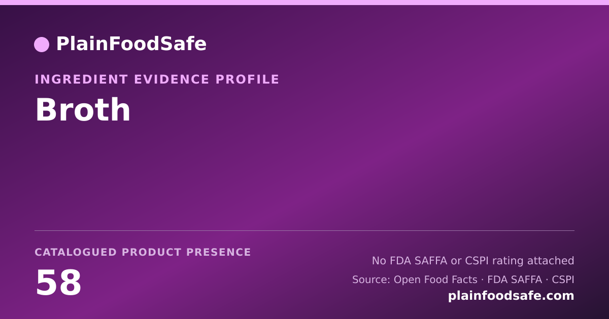 Share card for Broth Food Ingredient Evidence Profile