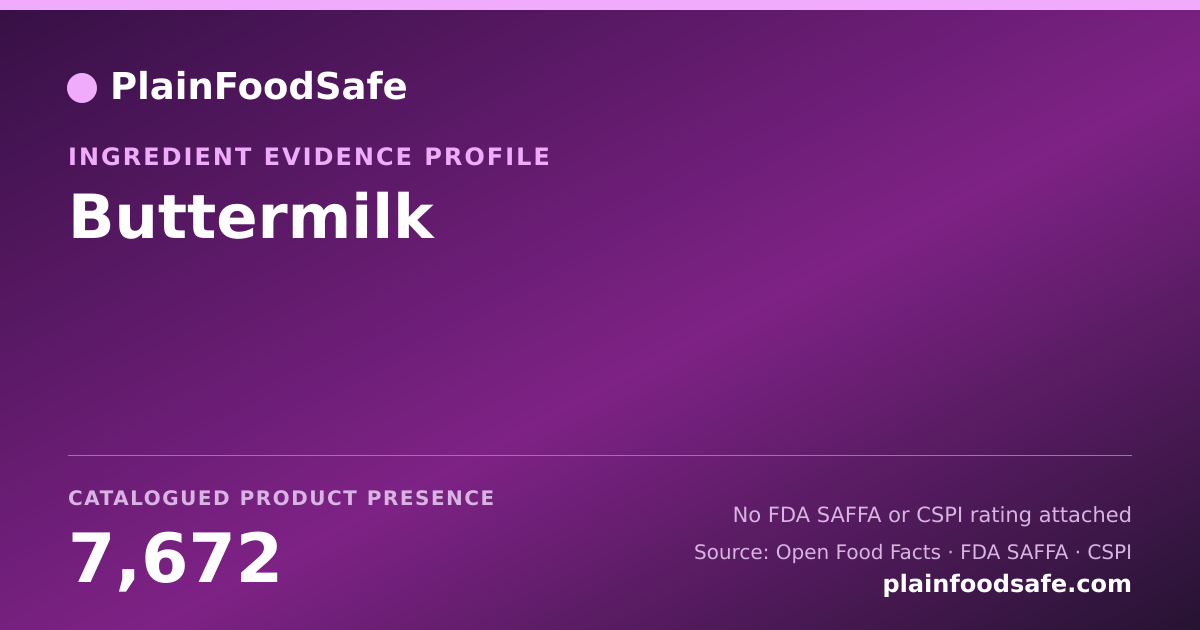 Share card for Buttermilk Food Ingredient Evidence Profile