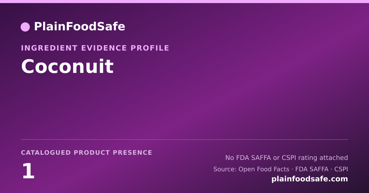 Share card for Coconuit Food Ingredient Evidence Profile