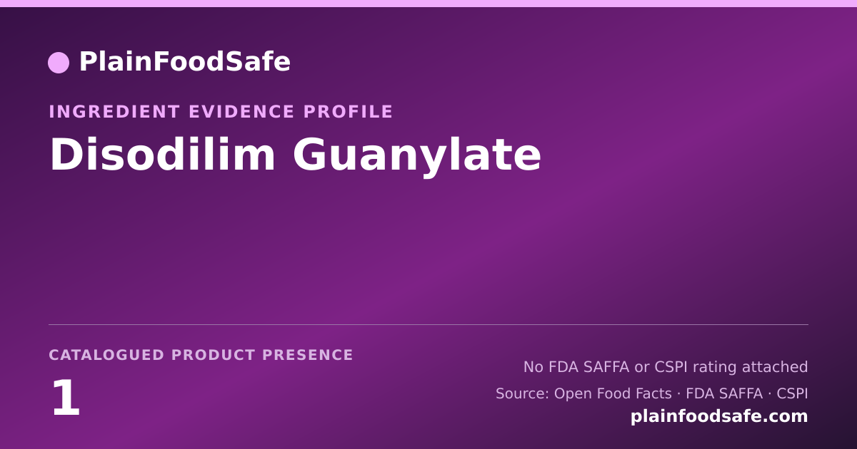 Share card for Disodilim Guanylate Food Ingredient Evidence Profile