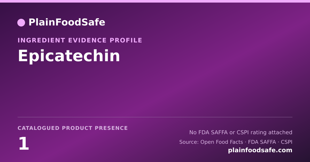 Share card for Epicatechin Food Ingredient Evidence Profile