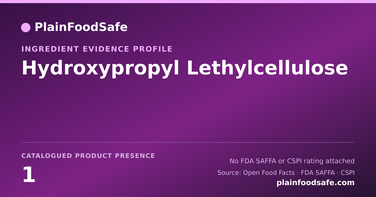 Share card for Hydroxypropyl Lethylcellulose Food Ingredient Evidence Profile