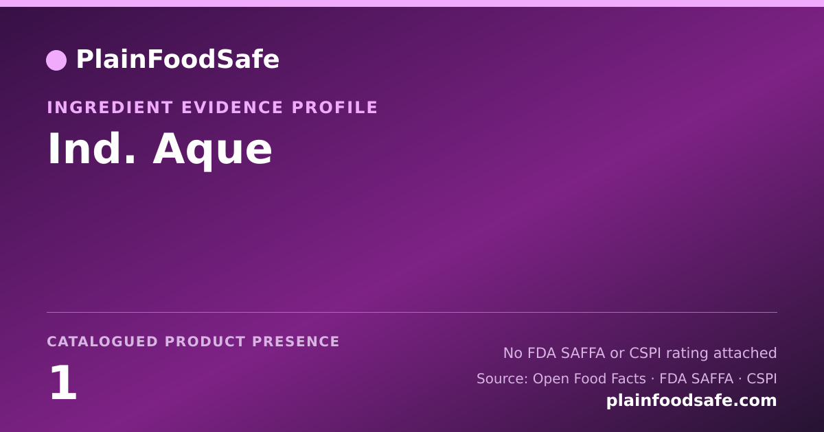 Share card for Ind. Aque Food Ingredient Evidence Profile