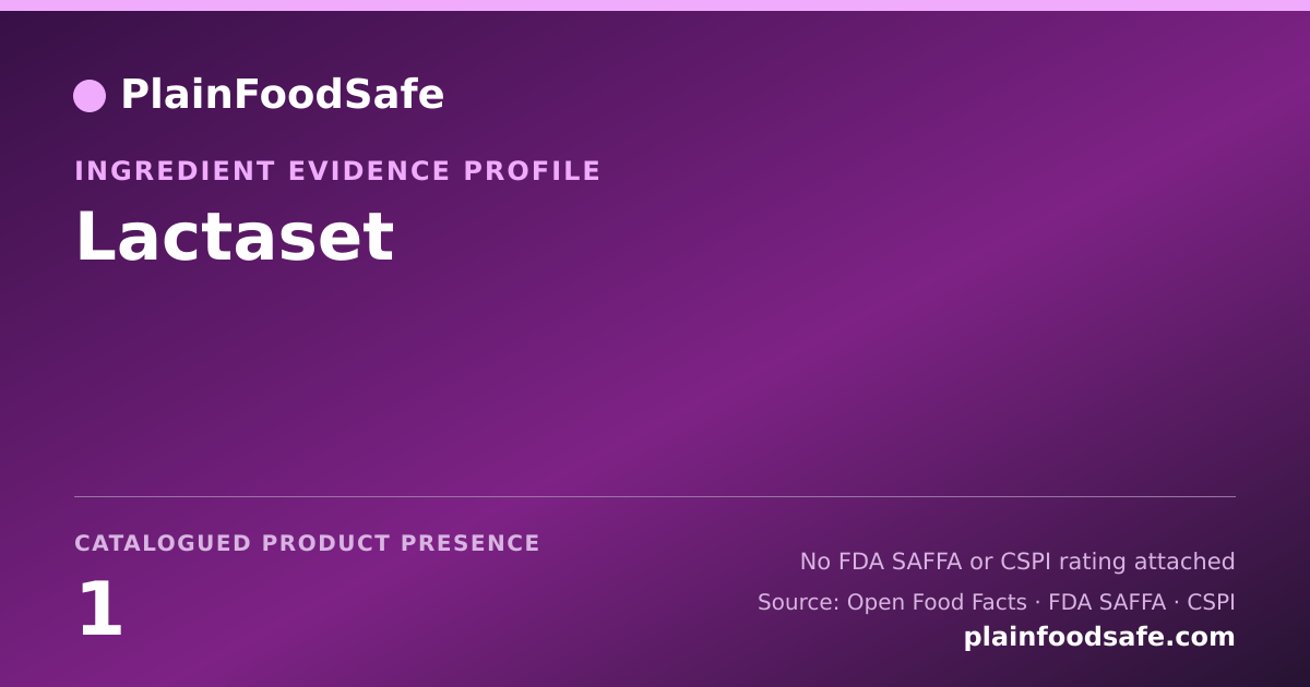 Share card for Lactaset Food Ingredient Evidence Profile
