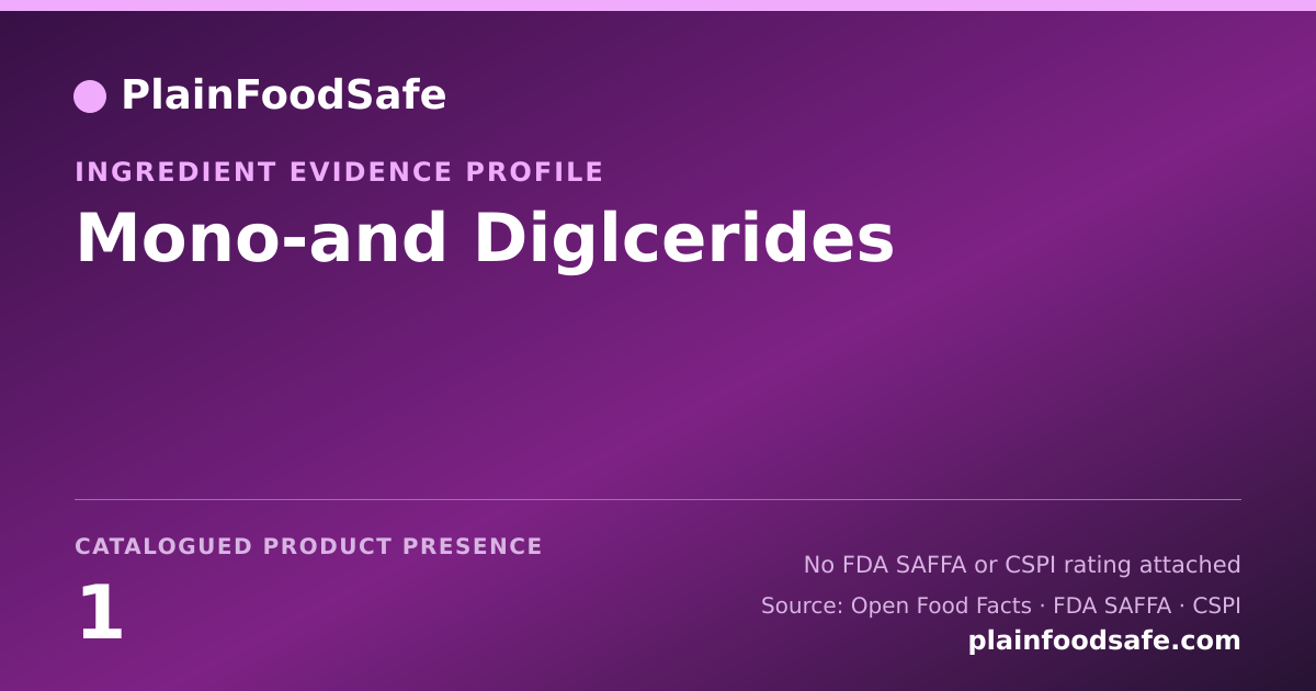 Share card for Mono-and Diglcerides Food Ingredient Evidence Profile
