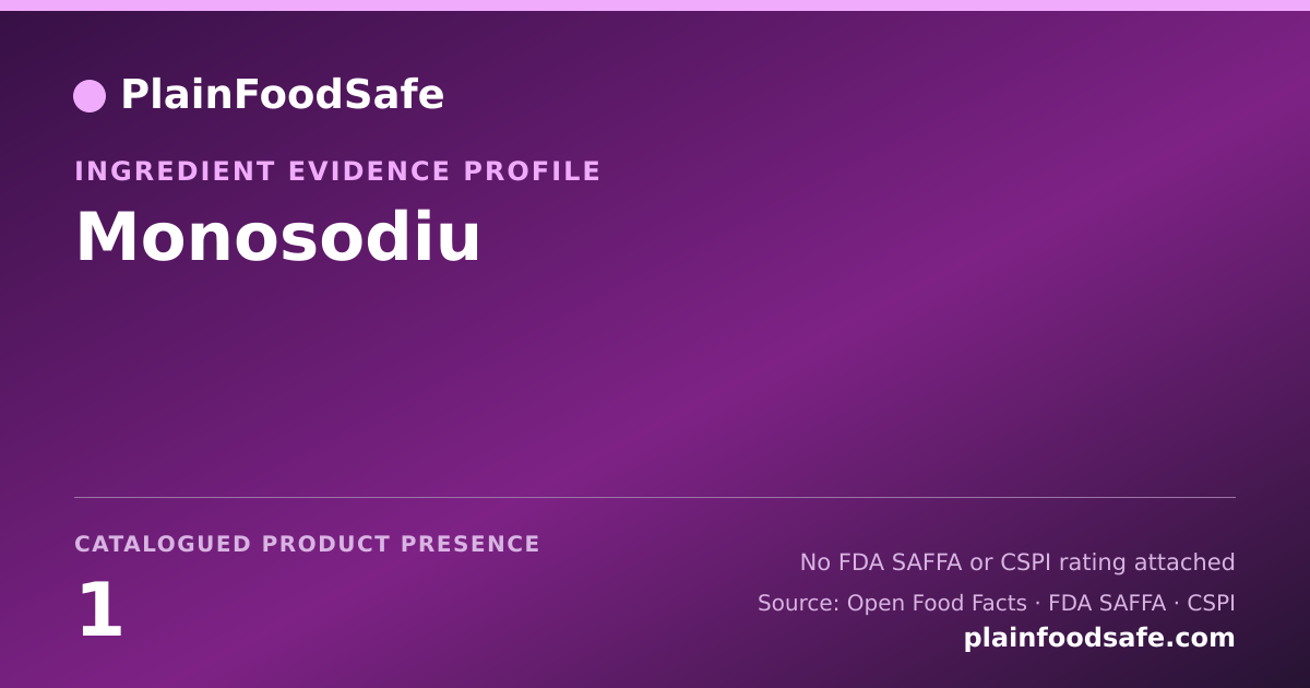 Share card for Monosodiu Food Ingredient Evidence Profile
