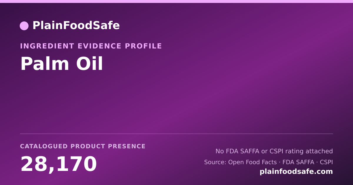 Share card for Palm Oil Food Ingredient Evidence Profile