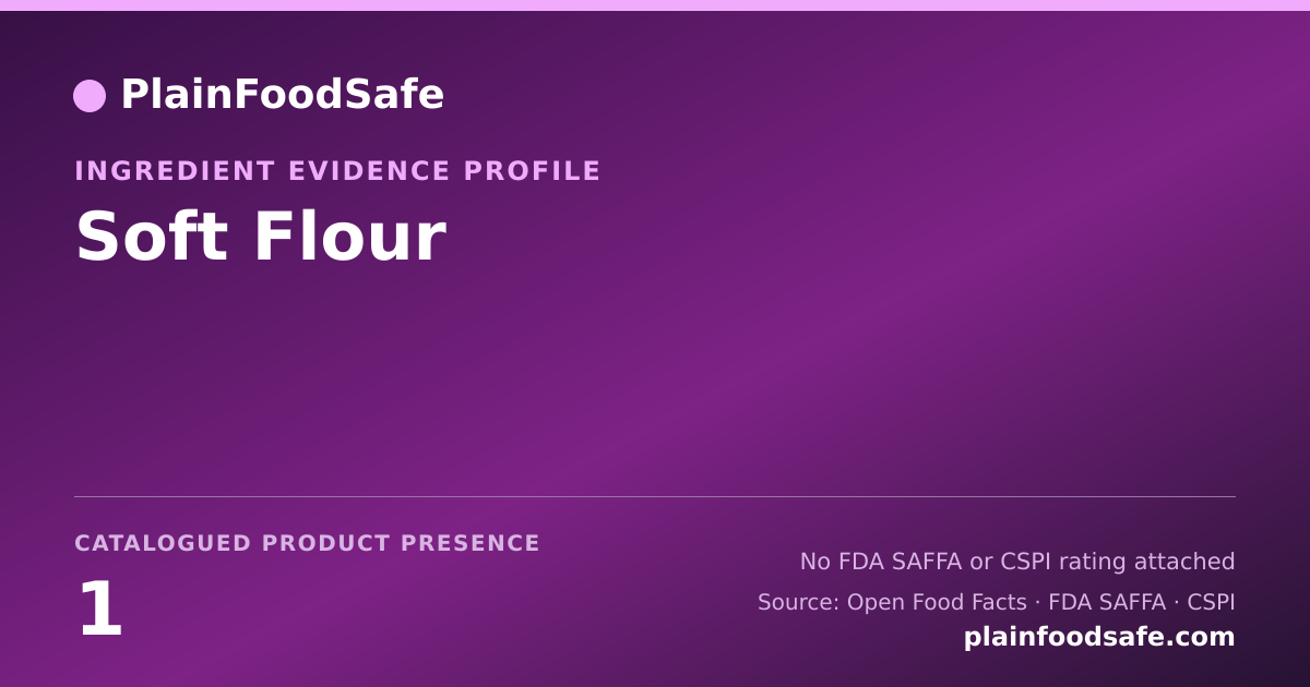 Share card for Soft Flour Food Ingredient Evidence Profile