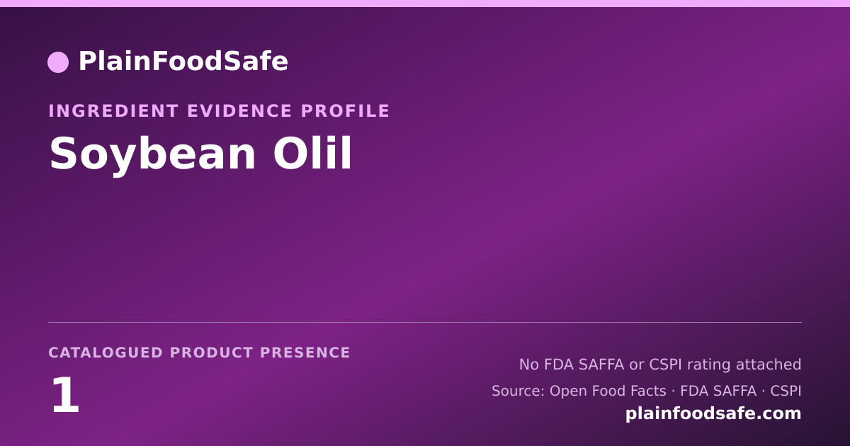 Share card for Soybean Olil Food Ingredient Evidence Profile