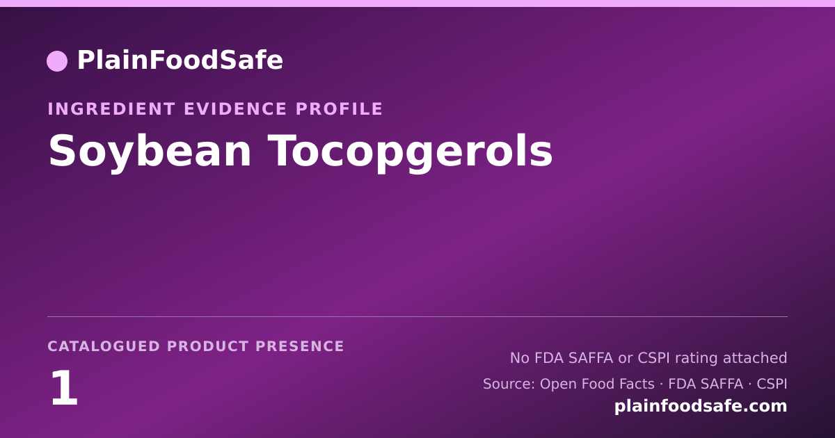 Share card for Soybean Tocopgerols Food Ingredient Evidence Profile