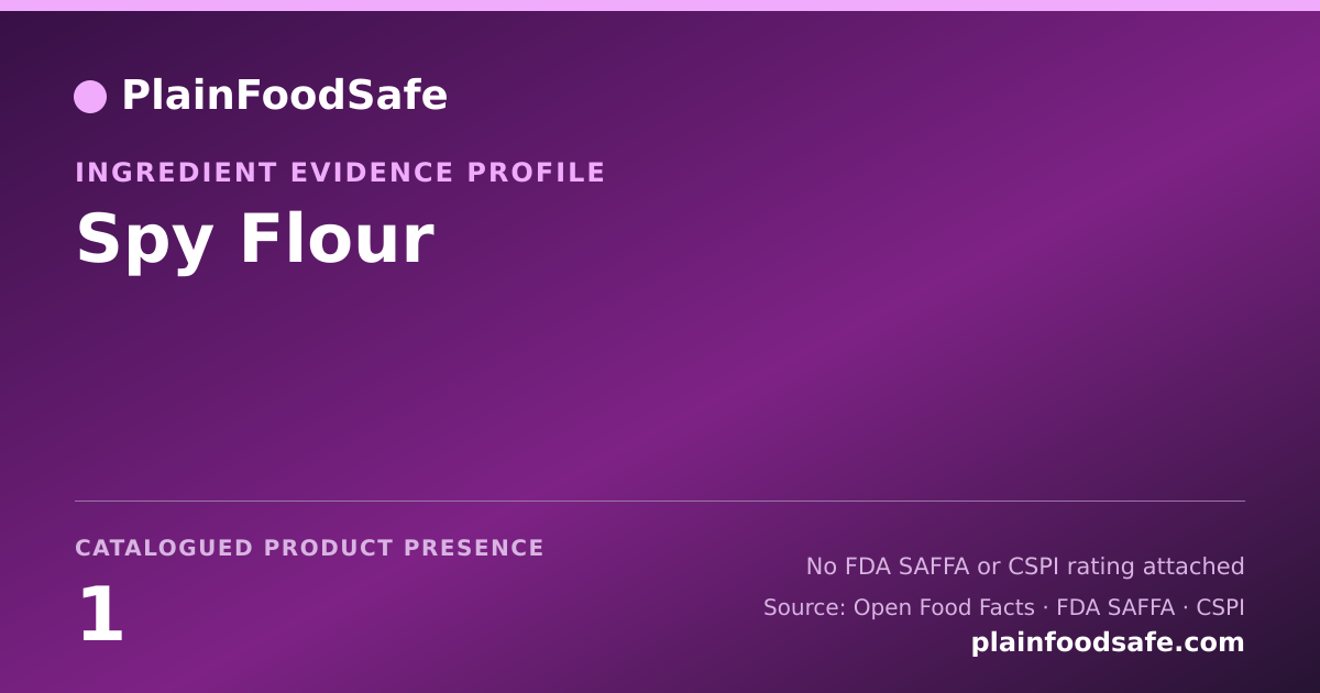 Share card for Spy Flour Food Ingredient Evidence Profile