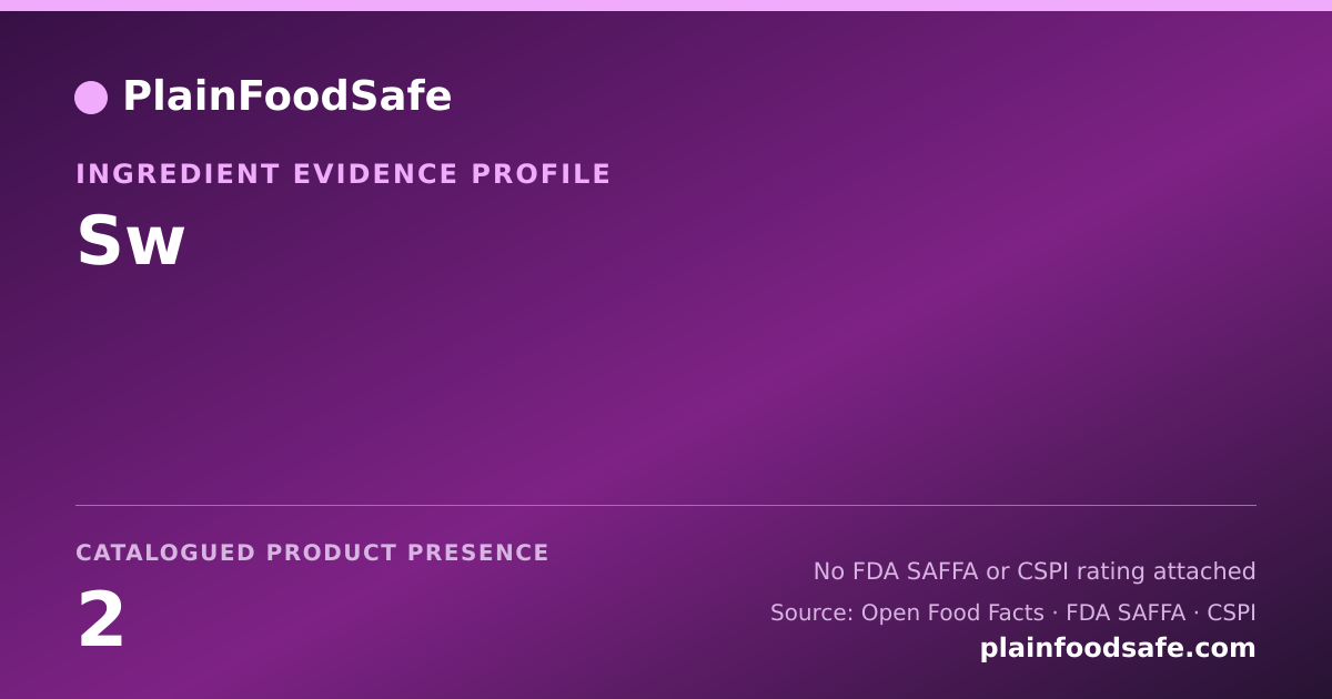 Share card for Sw Food Ingredient Evidence Profile
