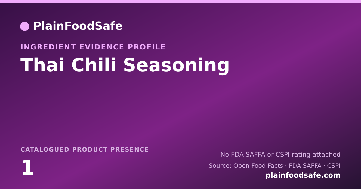 Share card for Thai Chili Seasoning Food Ingredient Evidence Profile