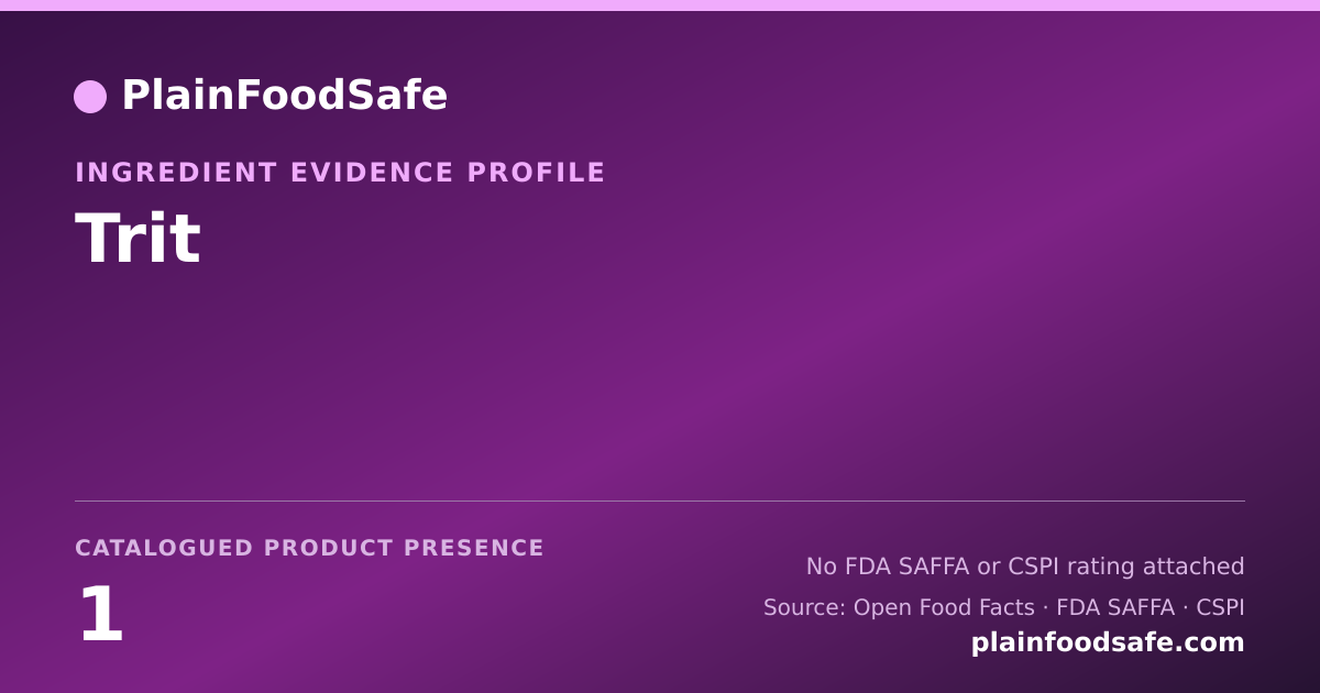 Share card for Trit Food Ingredient Evidence Profile