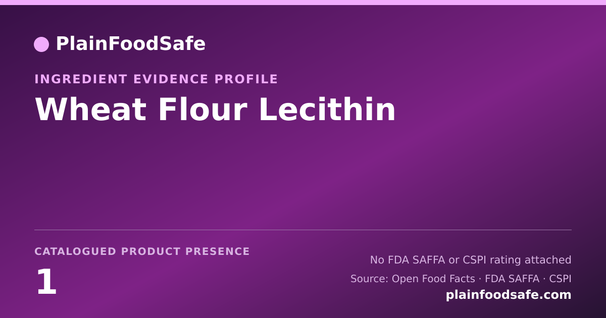 Share card for Wheat Flour Lecithin Food Ingredient Evidence Profile