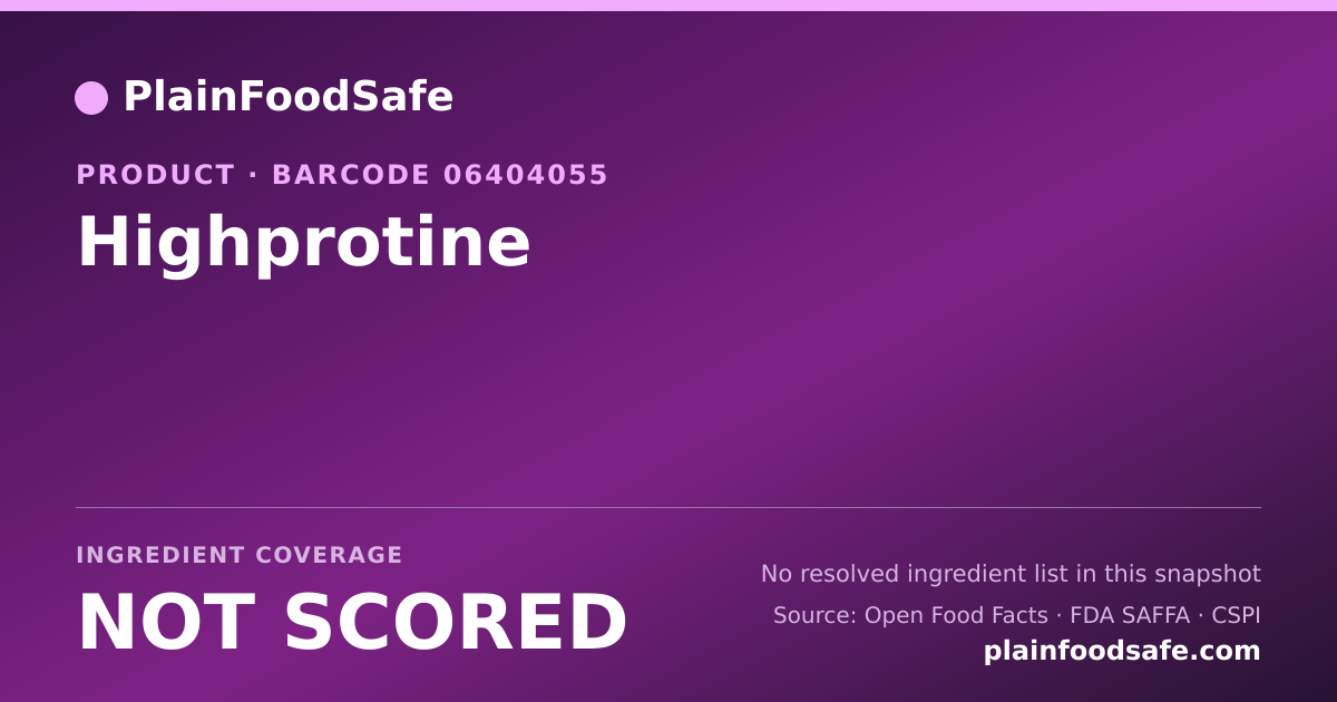 Share card for Highprotine Food Ingredient Profile